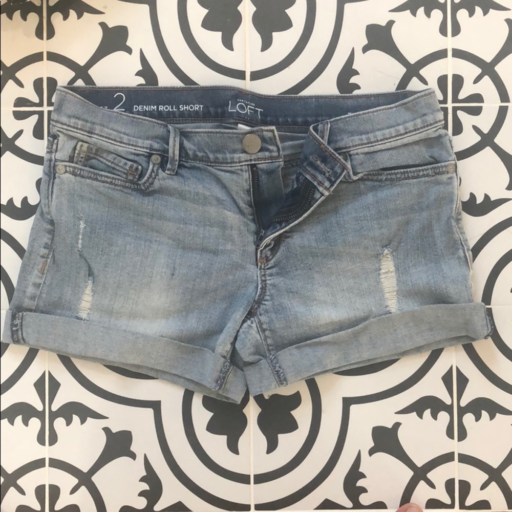 Loft jean shorts